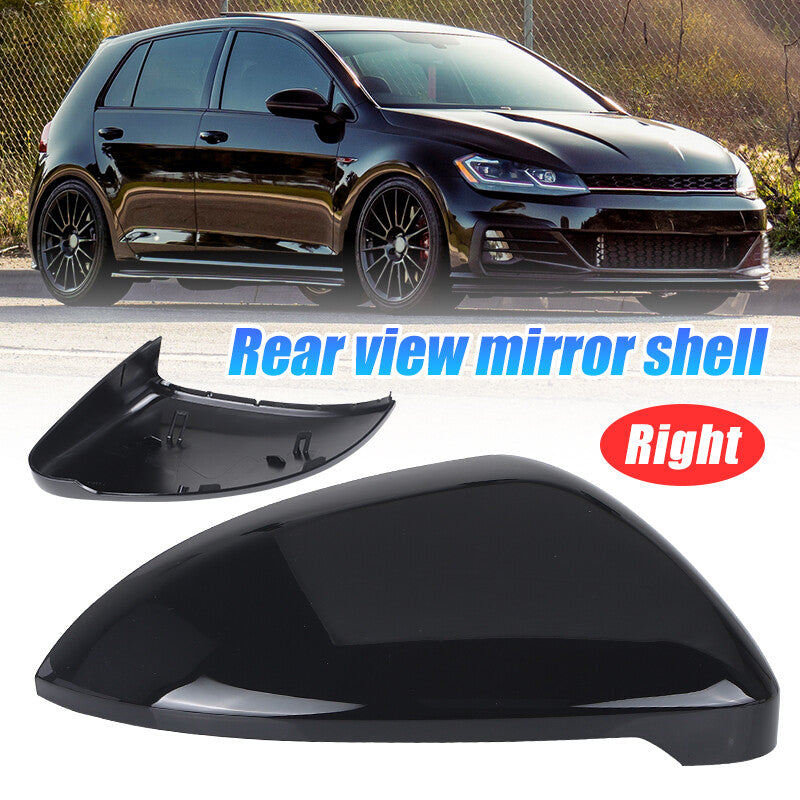 Passenger Right Side Rear View Mirror Cover Cap for VW for Golf 7 MK7 7.5 GTI 14-19