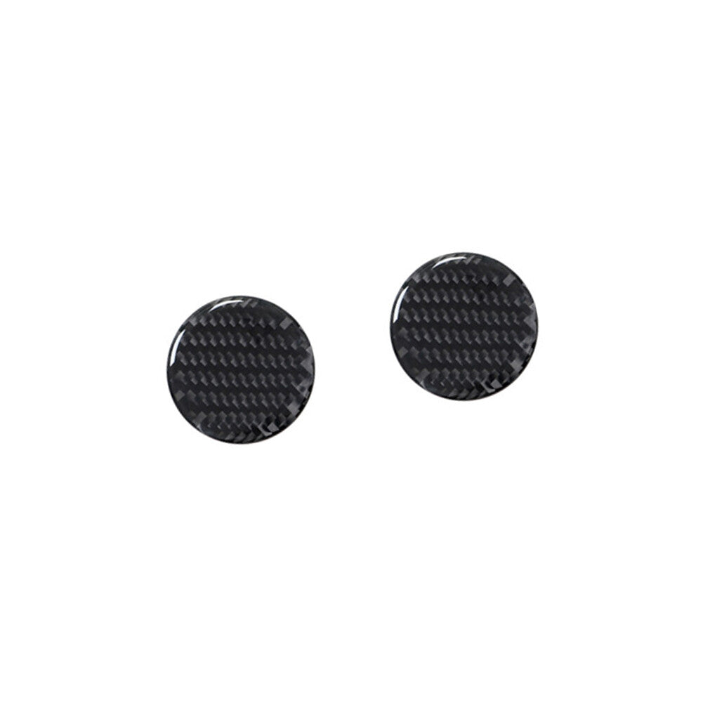 2x carbon fiber medium multimedia button trim for Porsche 718 2016-2022