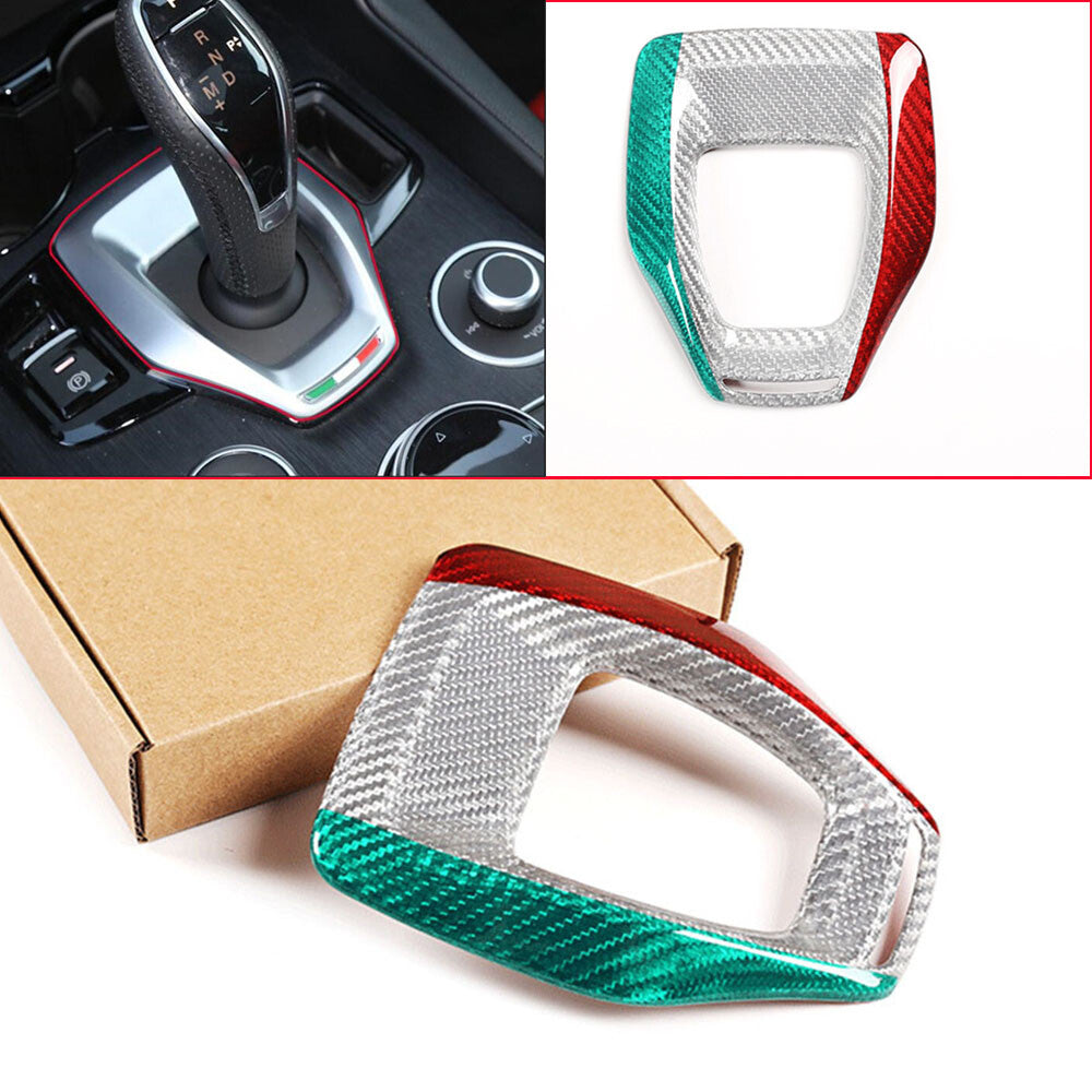 3Color Carbon Fiber Gear Shift Panel Trim for Alfa Romeo Giulia / for Stelvio 2020-22