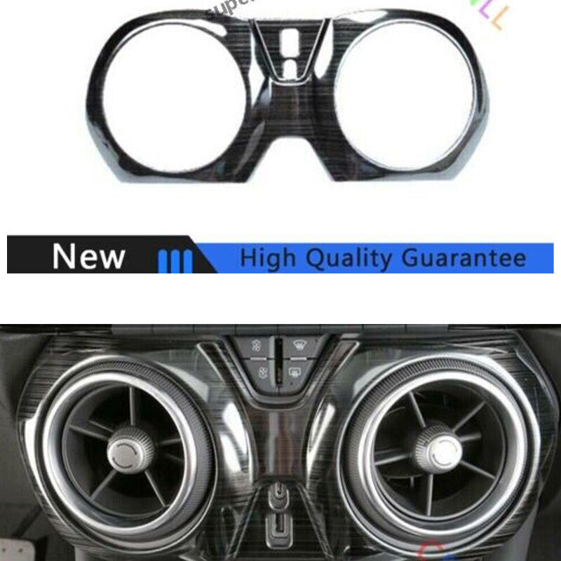 for Chevrolet Blazer 19-2021 Black Titanium Middle Console Air Outlet Vent Trim