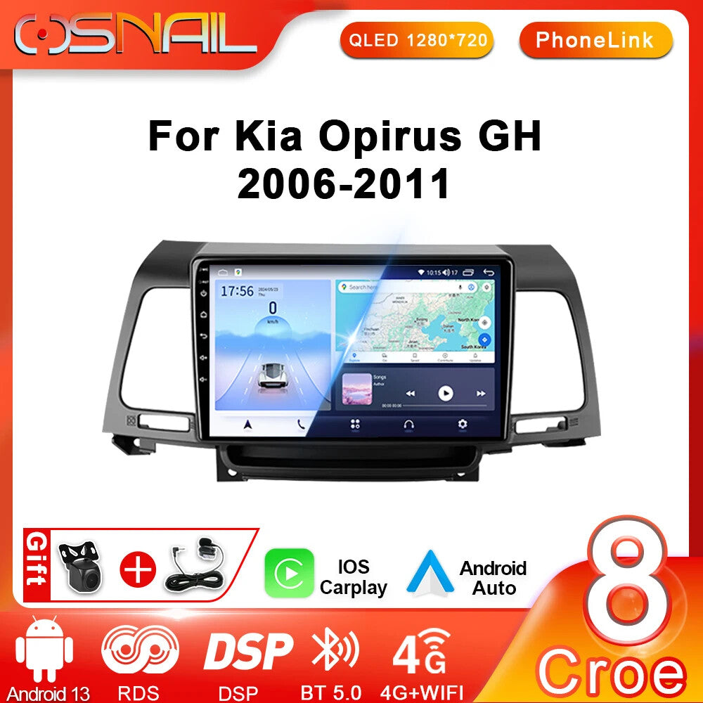 for Kia Opirus GH 2006-2011 CarPlay Car Radio Stereo GPS Multimedia Video Player