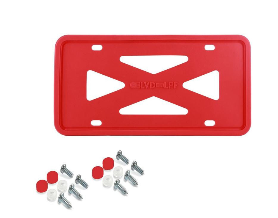 Car license plate frame cover cap, trunk red silicone, suitable for Toyota