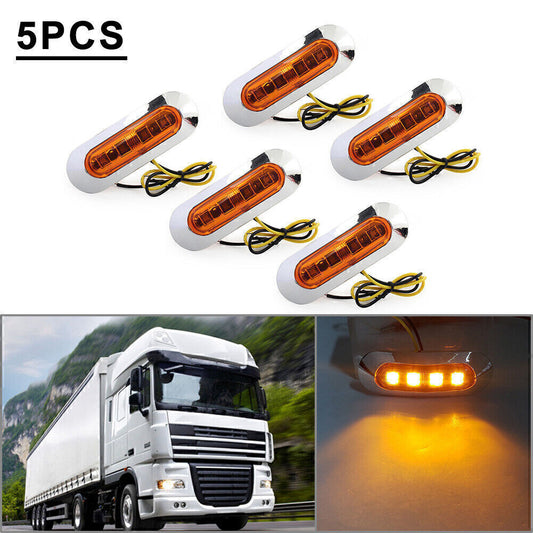 5x LED Side Clearance Marker Light For Car Truck Trailer Pickup 12V 24V