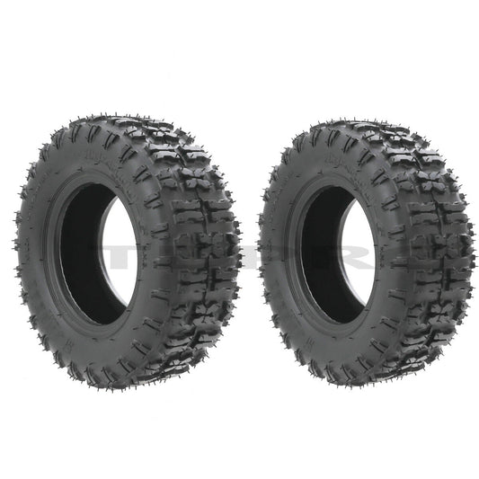 2pcs 6 inch 13x5.00-6 Knobby Tyre Tubeless 13x5-6 Go Kart Mower ATV Quad Scooter
