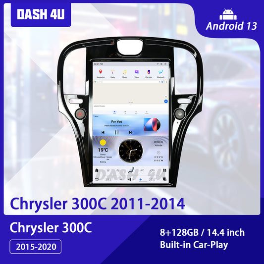 for Chrysler 300C 2011-2020 for Tesla Android 13 Vertical Screen 14.4 car GPS Radio