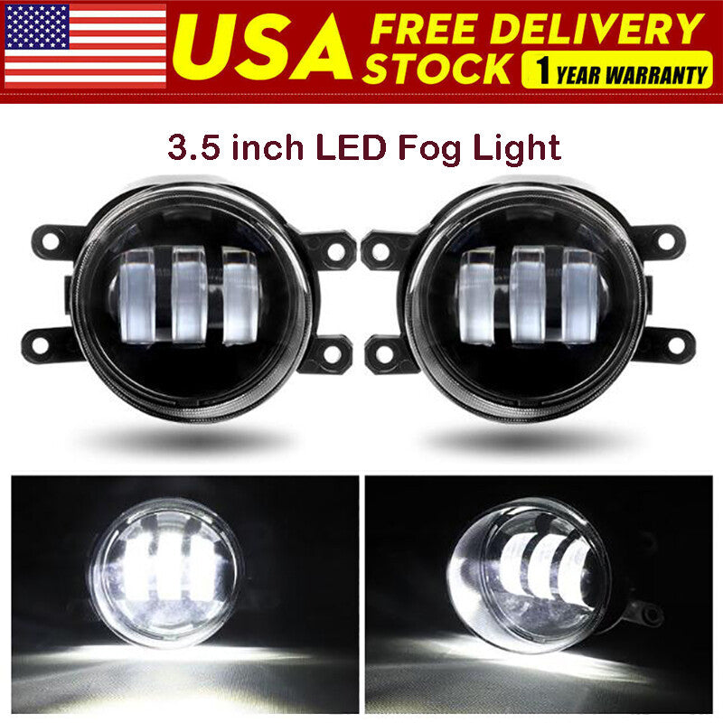 2X 3.5'' LED Fog Lights Bumper Driving Lamps for Toyota for Corolla for Camry for Lexus NEW