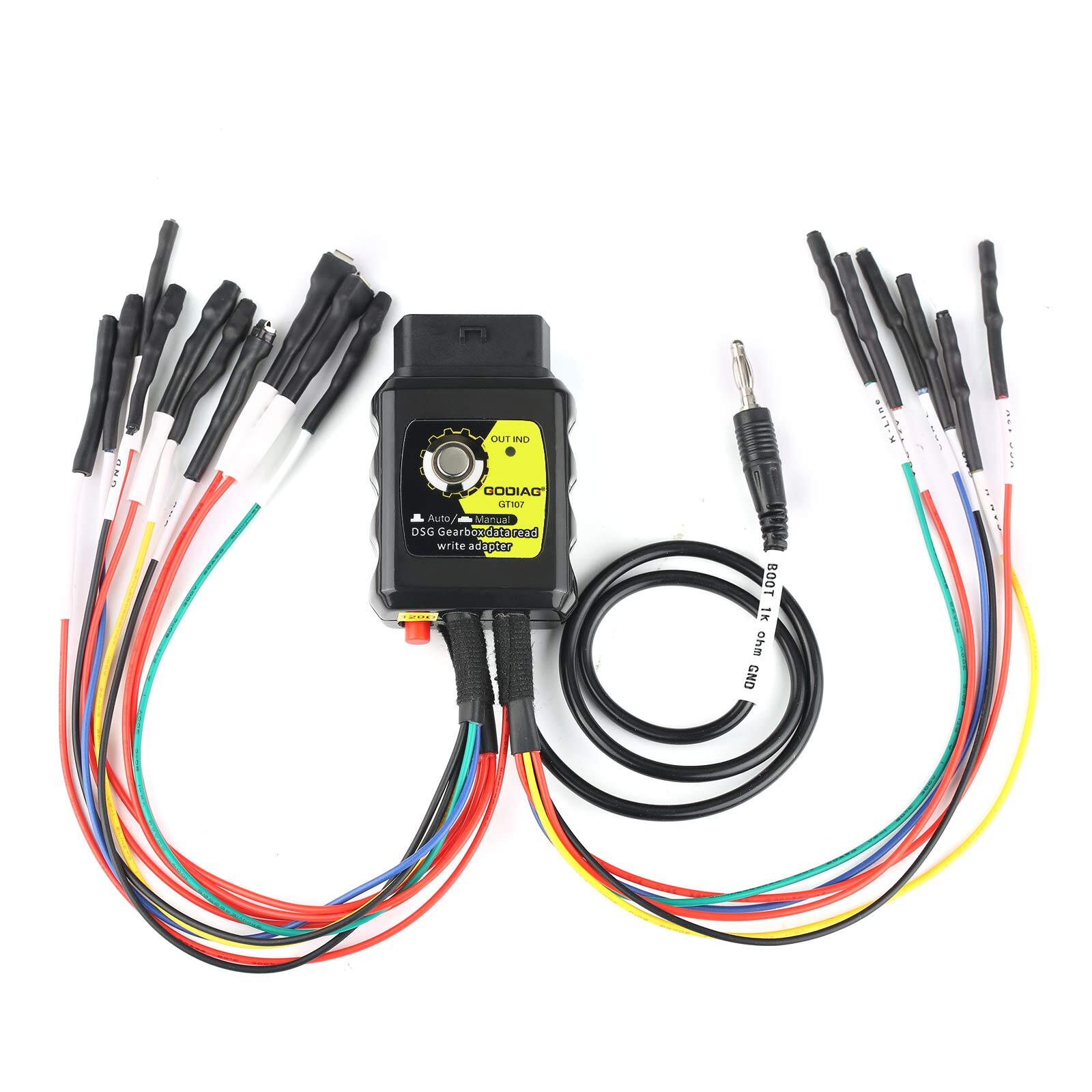 Godiag GT107+GT105 DSG Gearbox Data Read/Write Adapter ECU IMMO Kit For VL381 HK