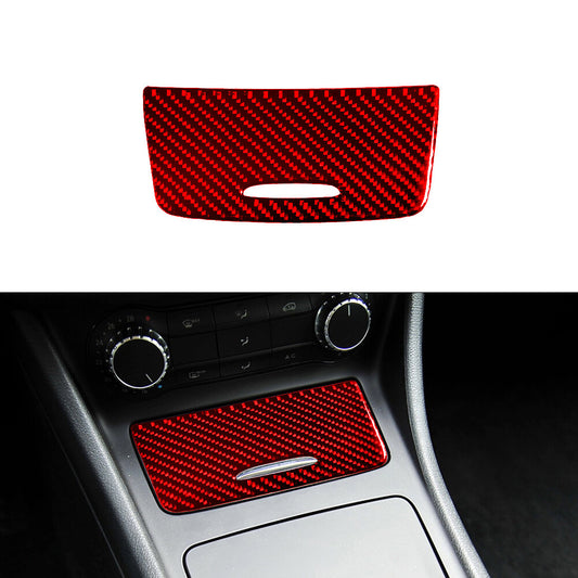 Red Cigarette Lighter Trim Cover Decor for Mercedes Benz CLA 2014-2018/GLA 15-18