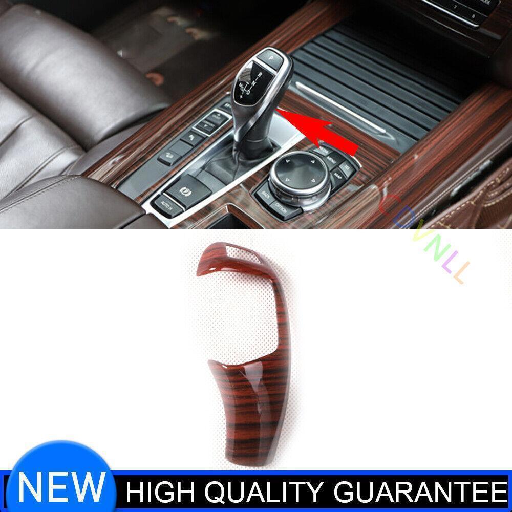 for BMW X5 2014-2018 Wood Grain Inner Central Gear Shift knob Molding Cover Trim