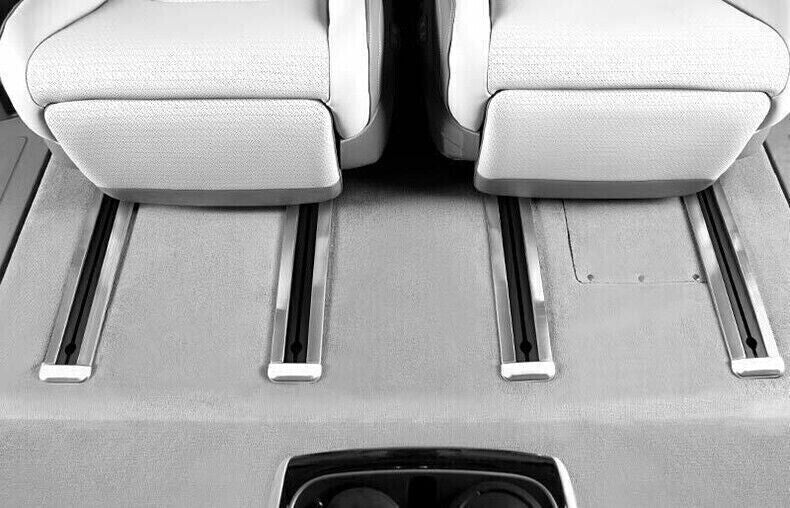 for Kia Carnival 22-24 Silver Steel for Seat Adjust Sliding Rail Guard Cover Trim 8X