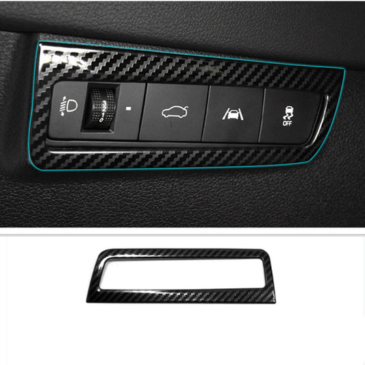 for Hyundai Sonata 2020-2023 Carbon Style Car Headlight Switch Button Cover Trim