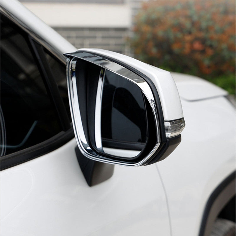 2P for Toyota for Corolla Cross 22-23 Chrome Rearview Mirror Rain Eyebrow Cover Trim