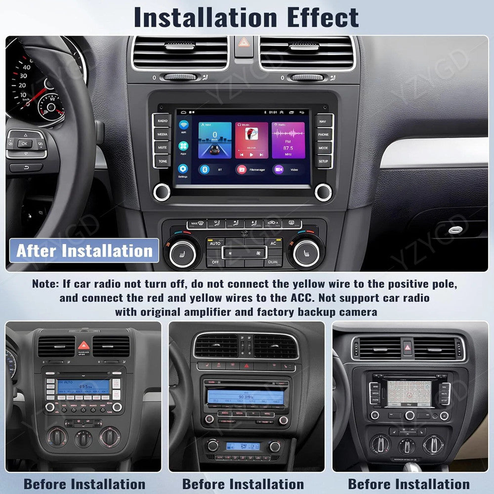 7 Android Auto Carplay for VW for Volkswagen for Tiguan Car Stereo Radio GPS Screen BT