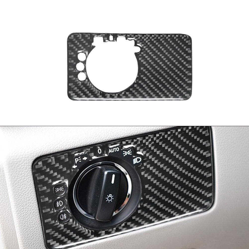 Carbon Fiber Light Control Knob Trim for Mercedes R-Class 2009-2012