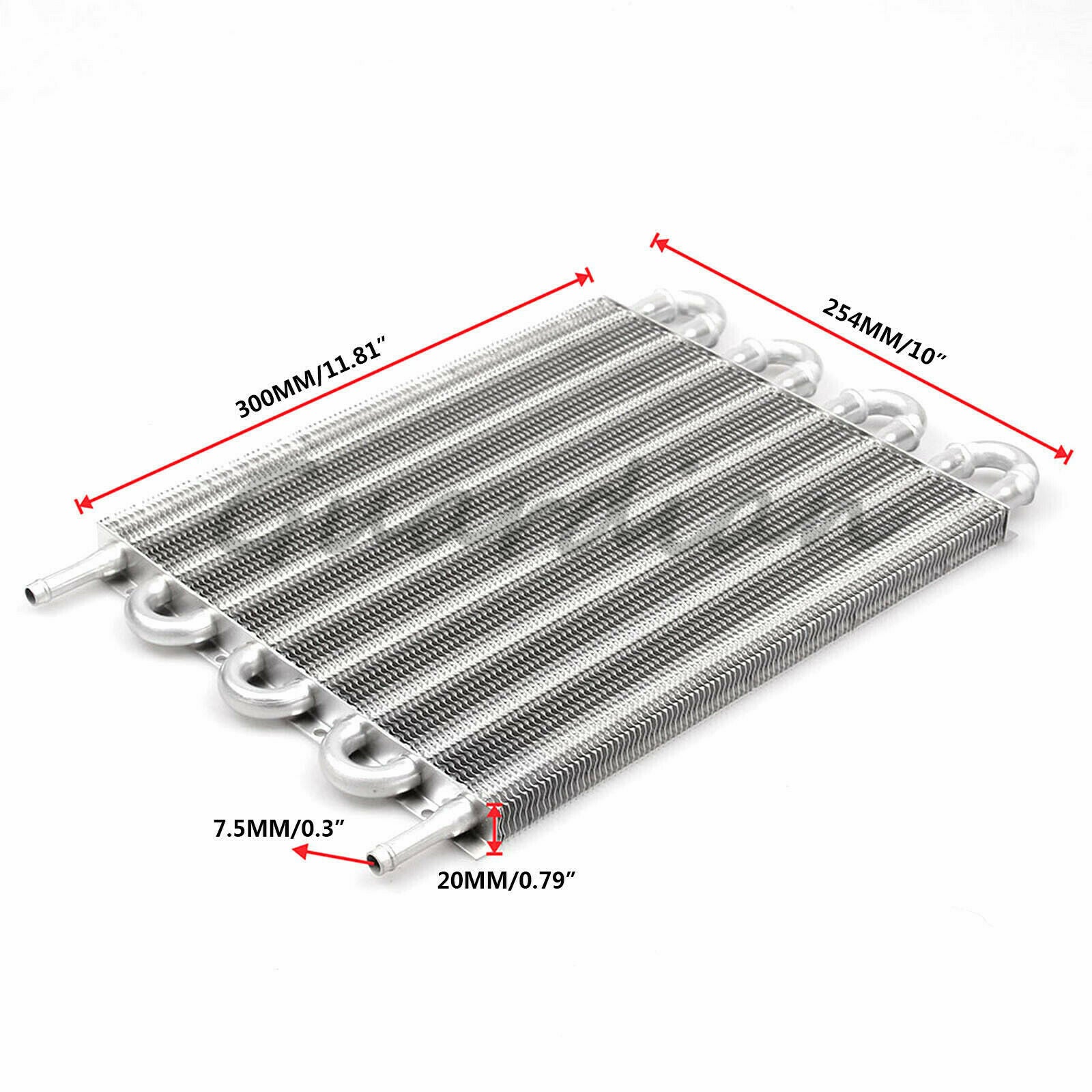 8-line transmission oil cooler kit, aluminum automotive radiator universal repair kit