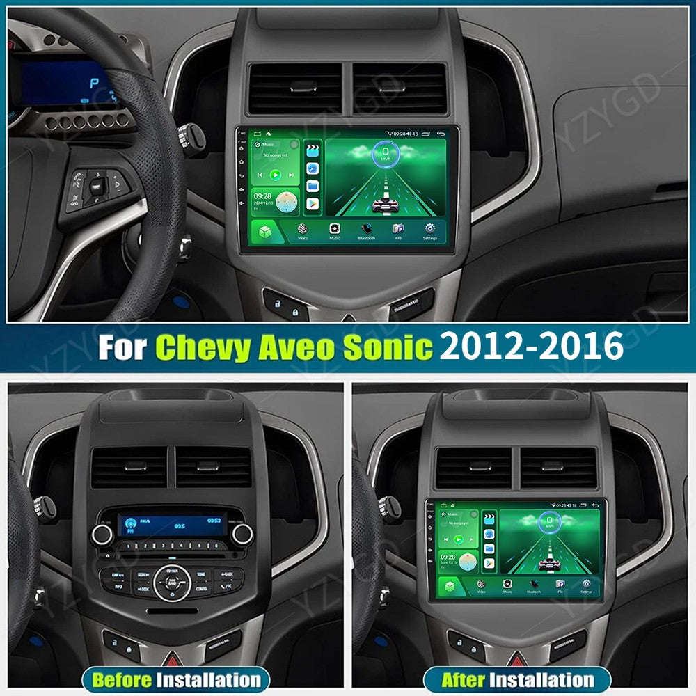 for Chevrolet Sonic Aveo 2012-2016 Stereo Android Carplay Car Radio GPS Screen