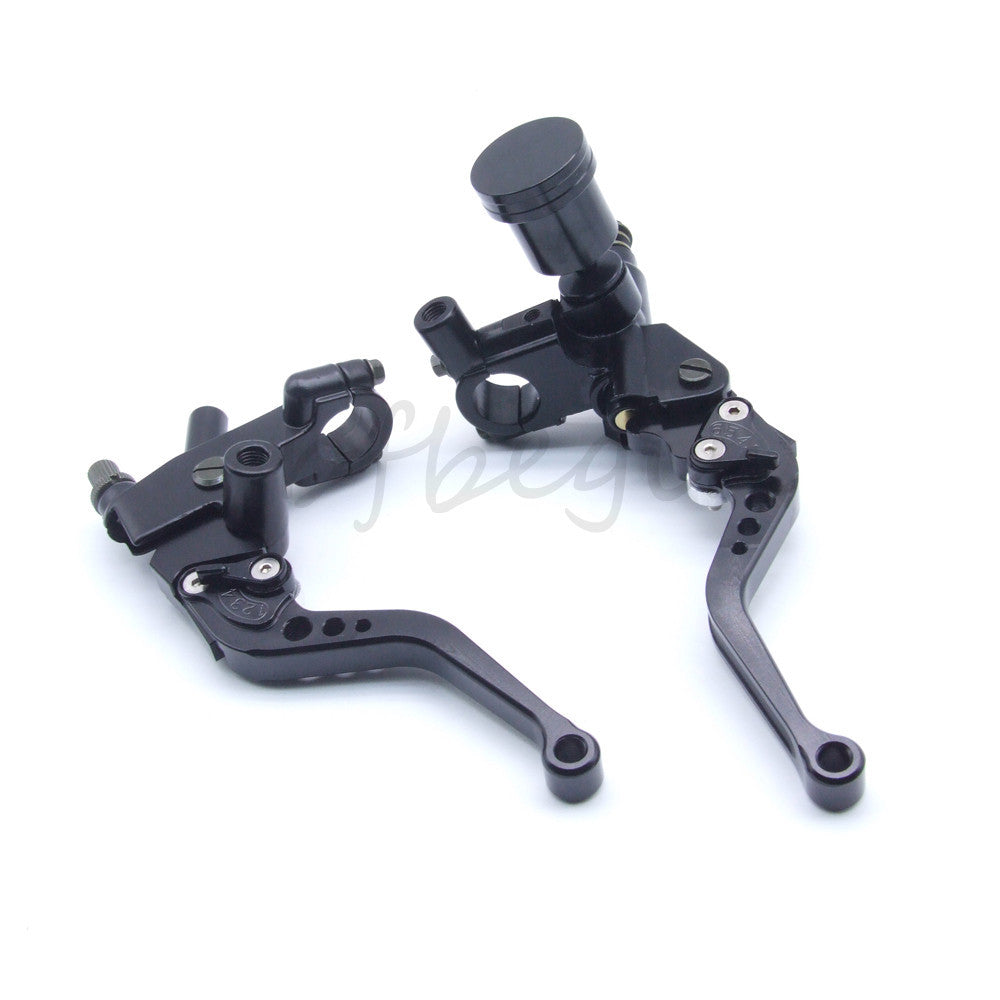 2 Black Universal 7/8-inch Motorcycle Brake Clutch Master Cylinder Reservoir Rods