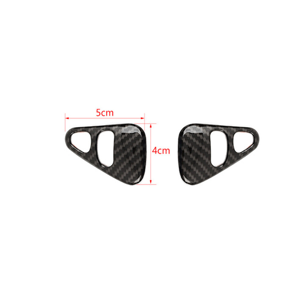 Carbon Fiber ABS Dashboard Side Vent Outlet Cover Fit for Jeep Liberty 1999-2007