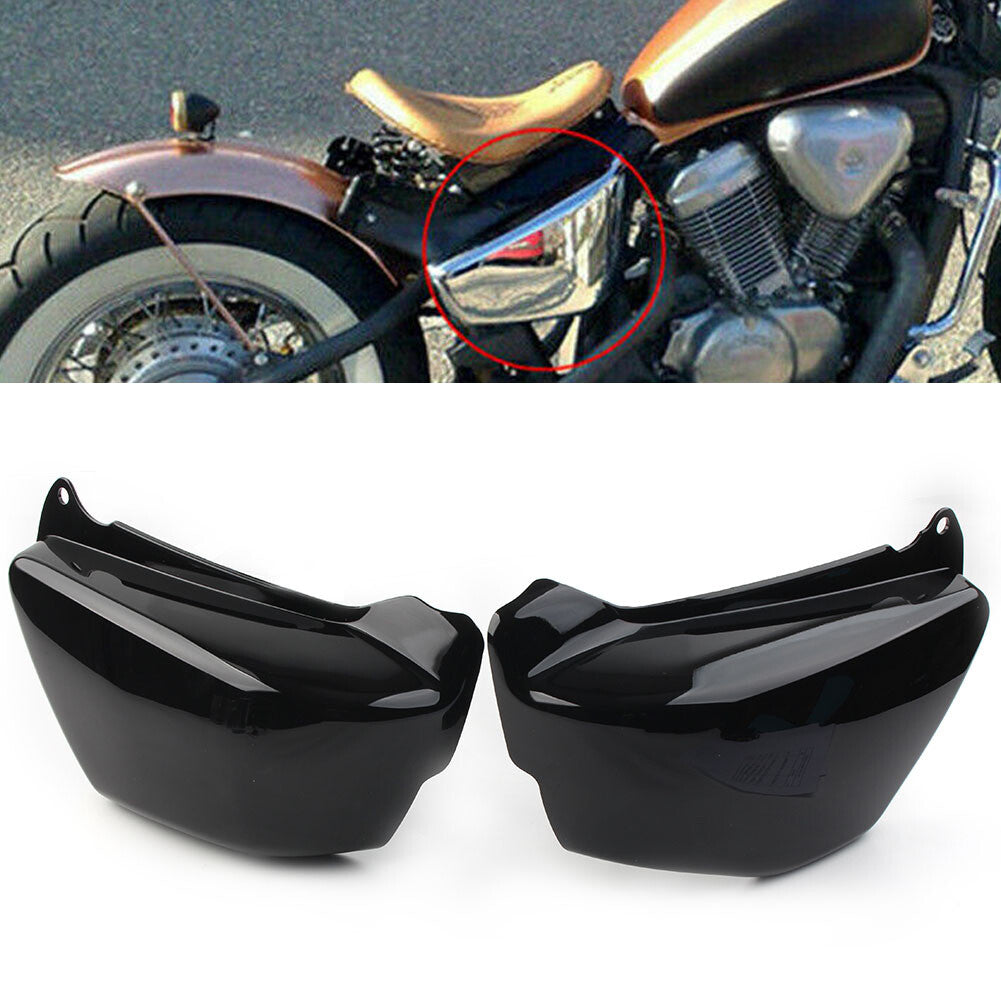 2x Battery Side Fairing Cover Black for Honda Magna VF 750 VF750C 1994-2004 CT
