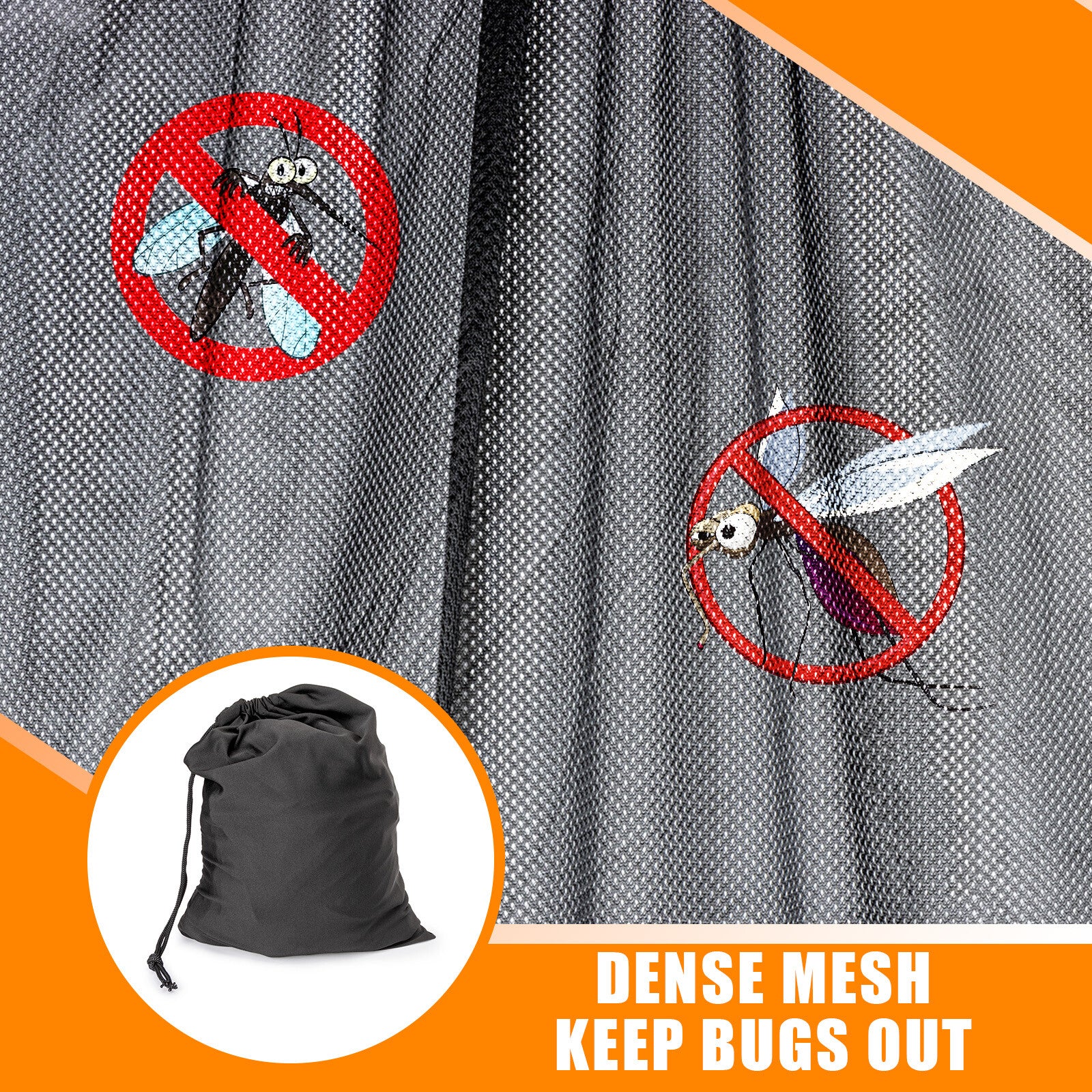 1x For Standard Roof Camper Van Bug Mesh Mosquito Net Screen Magnetic Fly Screen