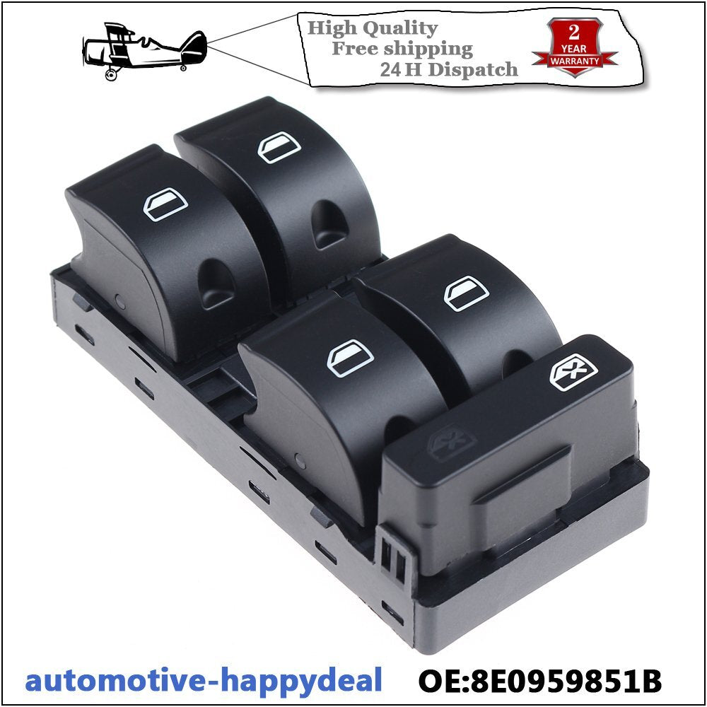 Master 3 Single Window Switch for Audi A4 B6 A4 B7 8E0959851B 4F0959855A