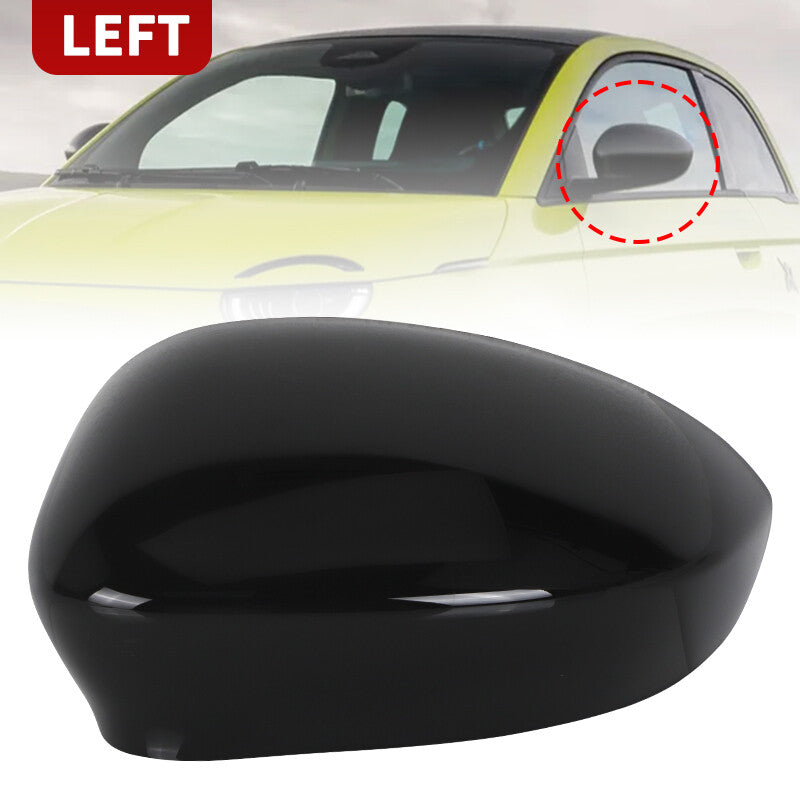 Left Driver Side Rearview Wing Mirror Cover for Fiat 500 500C GRANDE PUNTO 595