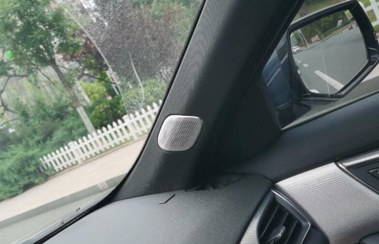 Fit for Cadillac CT4 2020-24 Silver Steel A Post Pillar Speaker Frame Cover Trim