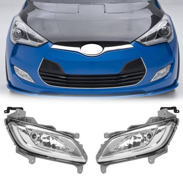 for Hyundai for Veloster 2011-2017 Pair Fog lamp front bumper fog light headlight