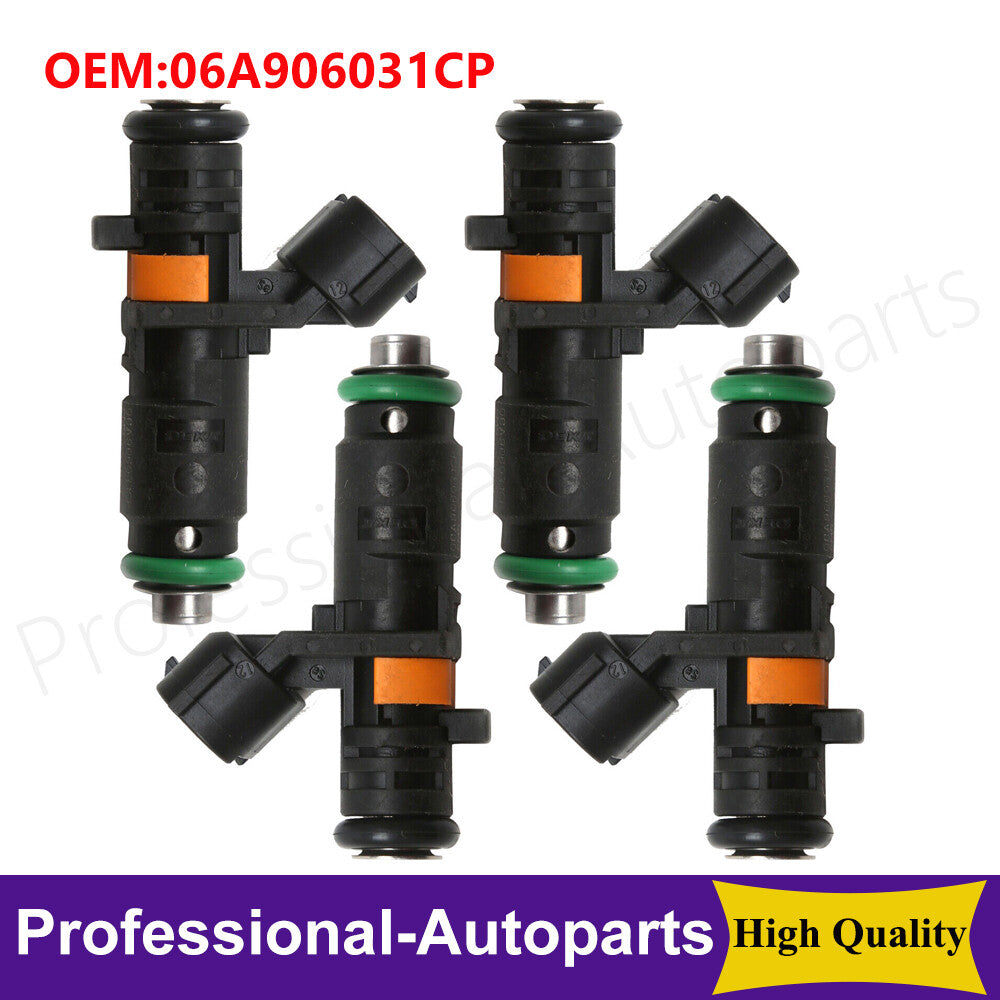 Set of 4PCS Fuel Injectors For 11-18 for VW for Jetta 09-15 for Seat Ibiza/ST 2.0L Gas