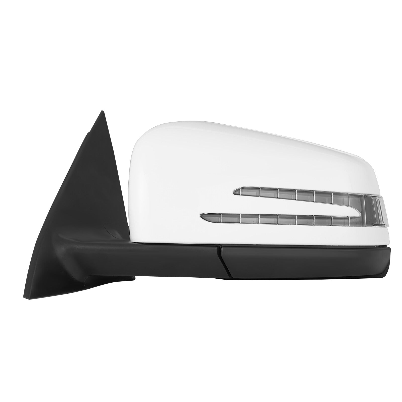 White for 2014-2018 for MERCEDES CLA250 left driver's mirror with blind spot heating.