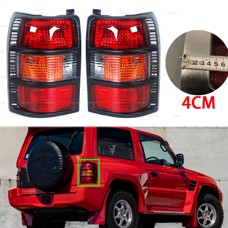 1Pair Rear Bumper Tail Light 4CM for Mitsubishi Pajero V31 V32 V33 V43 1993-1997