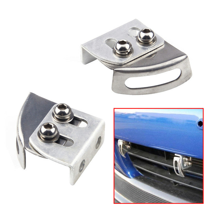 2pcs Adjustable Car Bumper License Plate Relocator Bracket Holder Mount Angle