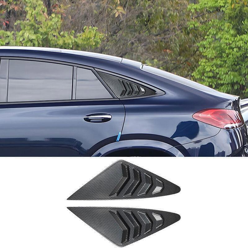 for Benz GLE Coupe 2020-2023 Carbon ABS Rear Quarter Louver Scoop Vent Cover 2x