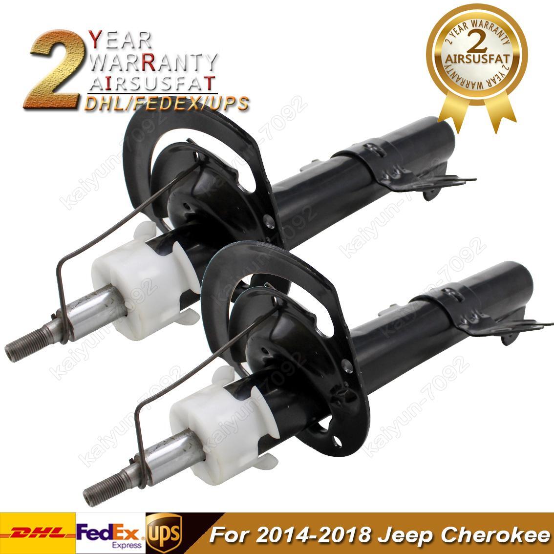 PAIR for JEEP CHEROKEE 2014-2018 FRONT LEFT+RIGHT AIR SUSPENSION SHOCK STRUT