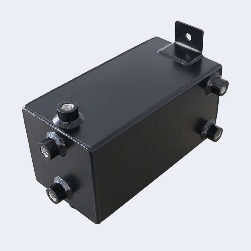 4L Oil Catch Can Fuel Surge Tank 6AN Port Sturdy Lightweight Aluminum Black