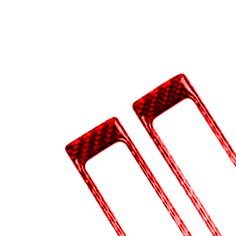 2Pcs Red Carbon Fiber Door Sill Panel Cover Trim for Honda S2000 2004-2009