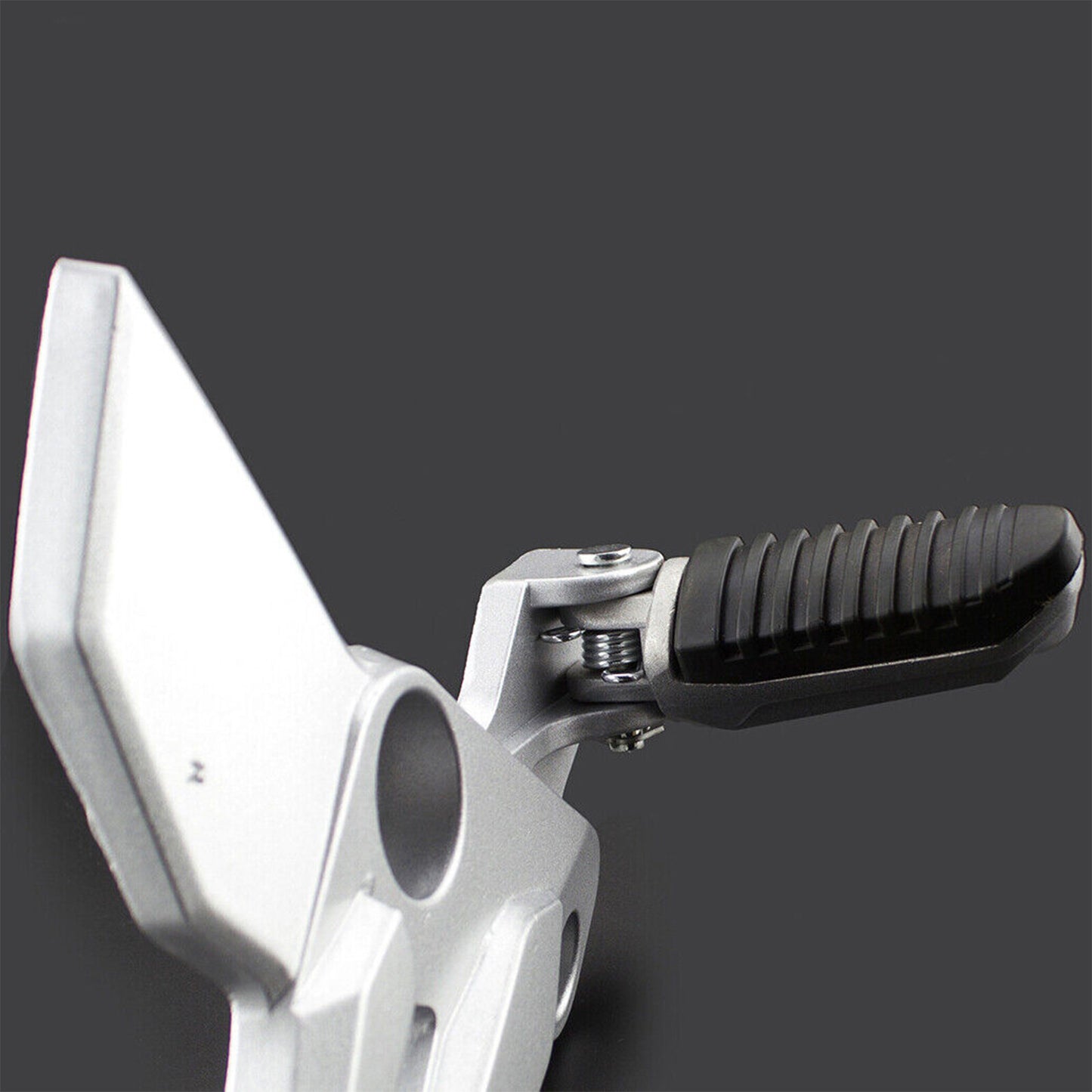 Approximately 2 pieces of aluminum alloy motorcycle folding foot spikes, footstools, and footrests (StepQn-)