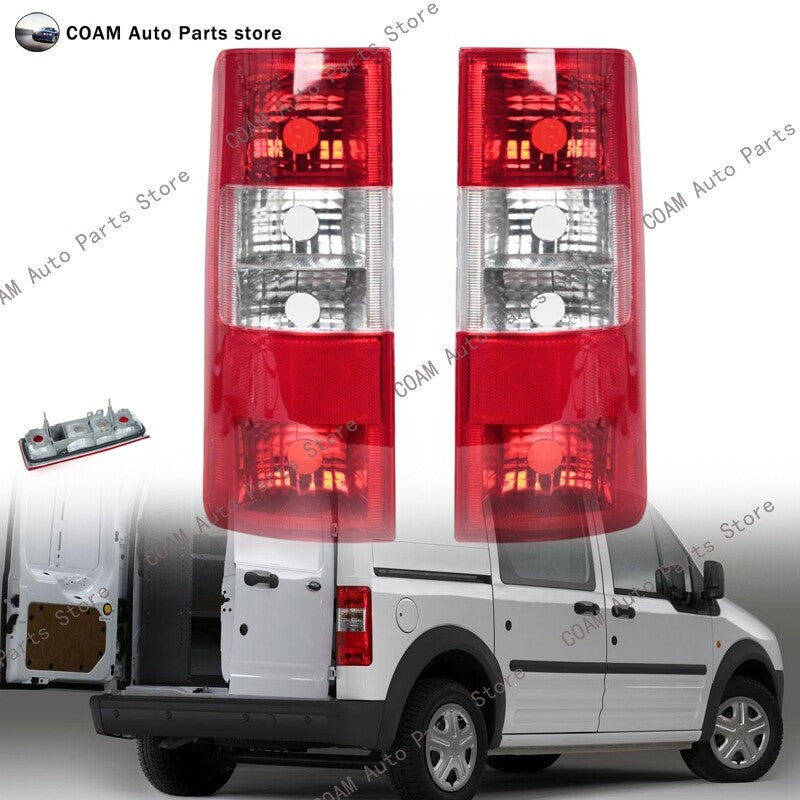 Left and right taillights and brake lights are compatible with for Ford Transit Connect 2003 - 2009.