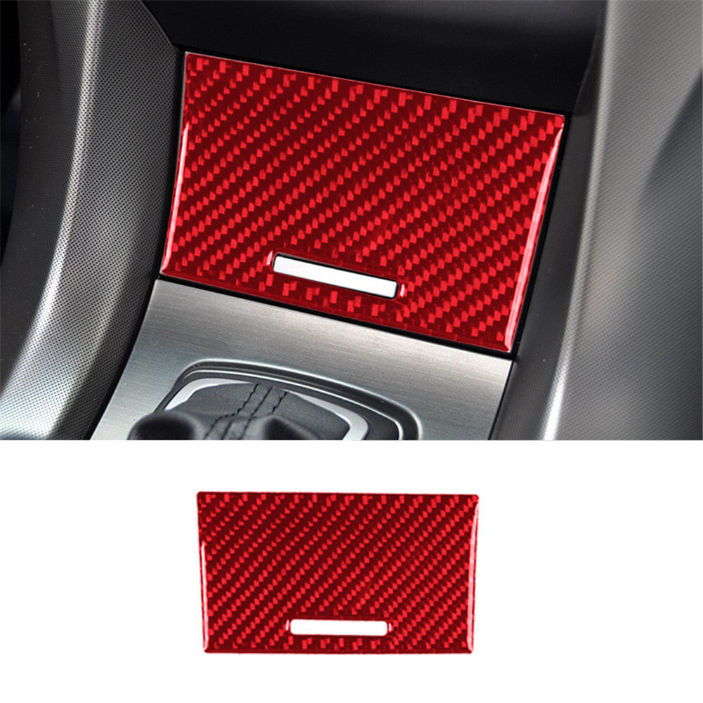 Red Carbon Fiber Center Console Storage Panel Cover Trim for ACURA TL 2009-2014