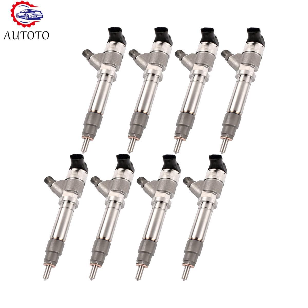 8pcs Fuel Injector Fits For 2004.5-2005 for Chevrolet for GMC Savana for Sierra 0986435504