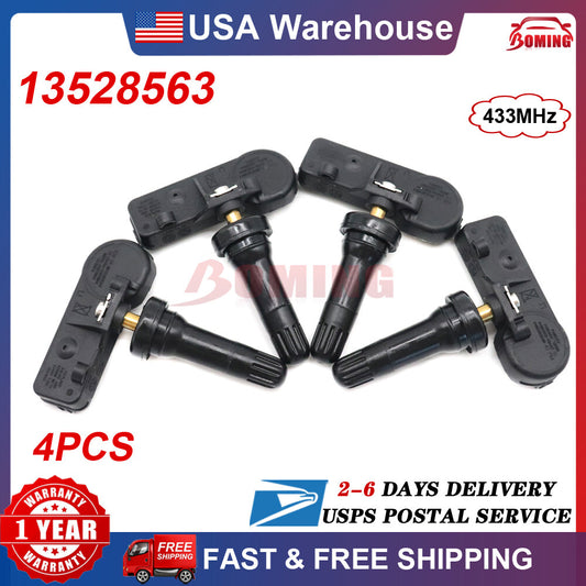 4X 13528563 TIRE TPMS PRESSURE SENSORS For GM for Sierra Silverado 2500 2019-2023 US