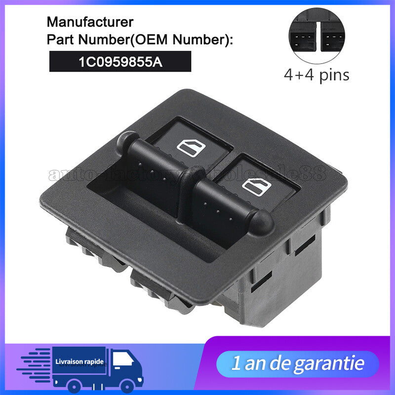 Bouton de Leve Vitre Avant Droit pour for VW New Beetle 99-01 1C0959855A 1C0959855