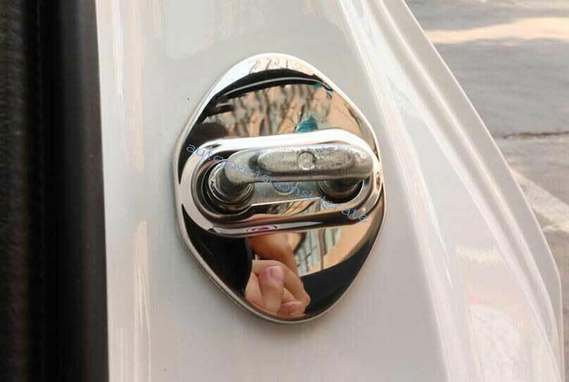 for Toyota CHR C-HR 2018-22 Chrome Steel Door Lock Buckle Protect Cover Trim 4X