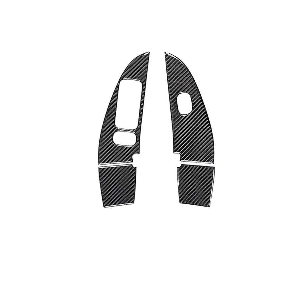 Carbon fiber interior window control bezel for Mercedes-Benz W203 2005-2007