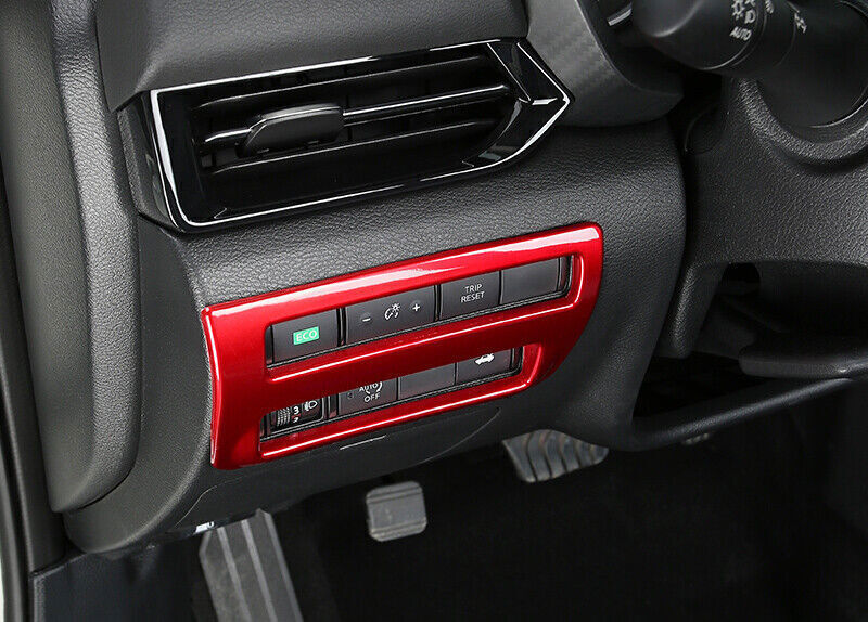 Headlight Button Frame Cover Trim for Nissan Sentra Sylphy 2020-22 Bright Red