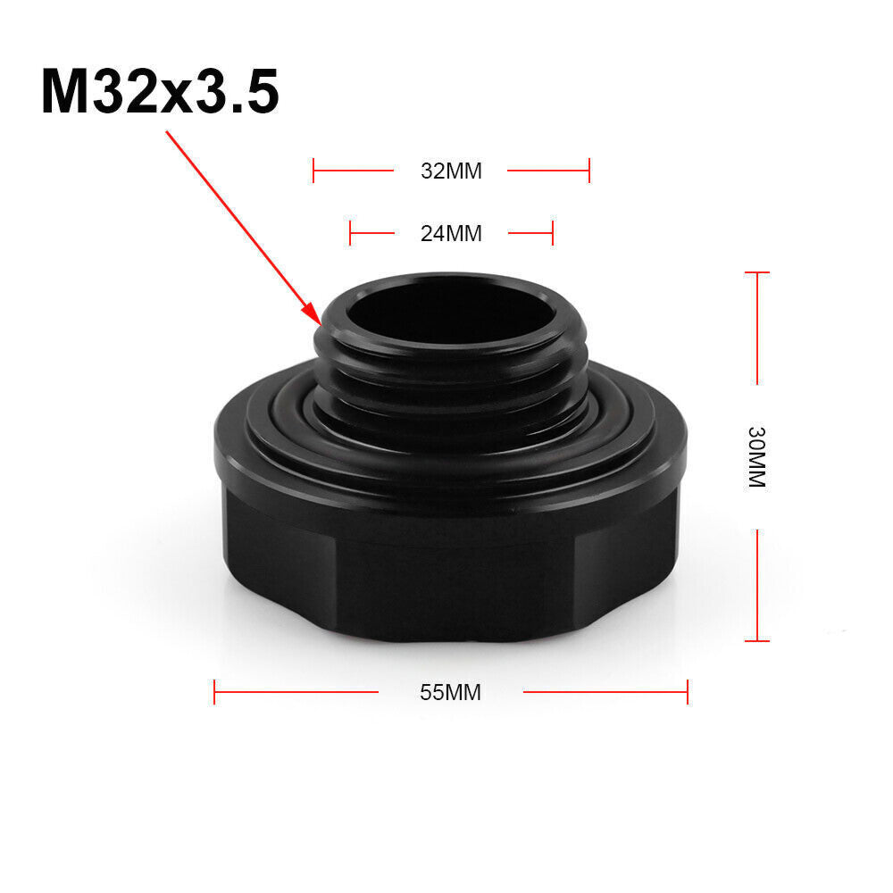 Black JDM Aluminum Racing Engine Oil Filler Cap+ Radiator Cap for Honda for Acura