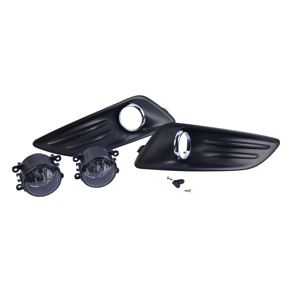 Pair For 2014-2019 for Ford Fiesta Fog Lights Driving Lamps Clear LH+RH
