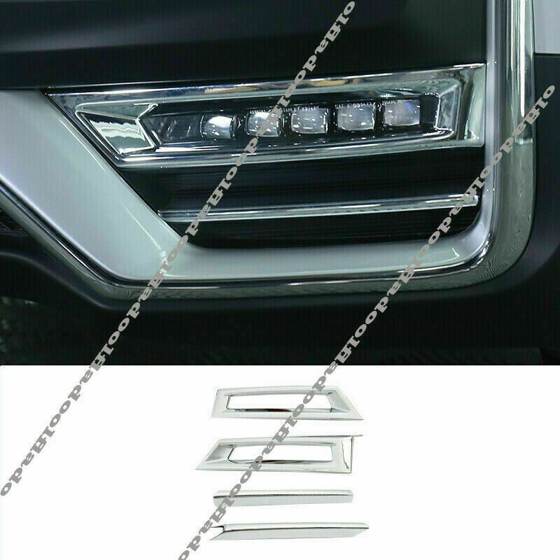for Honda CR-V CRV 2020-22 ABS Chrome Front Bumper Fog Light Lamp Frame Trim 4X