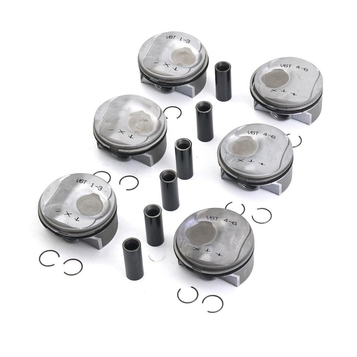 6x Pistons Rings Set STD ¦µ96mm for Porsche Macan for Panamera S 4S 3.0T V6 970 95B
