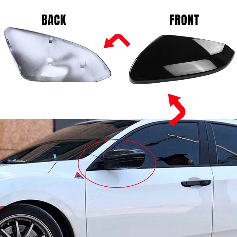 Front Driver Left Side Rearview Mirror Cap Cover for HONDA for CIVIC 2016-2021 US